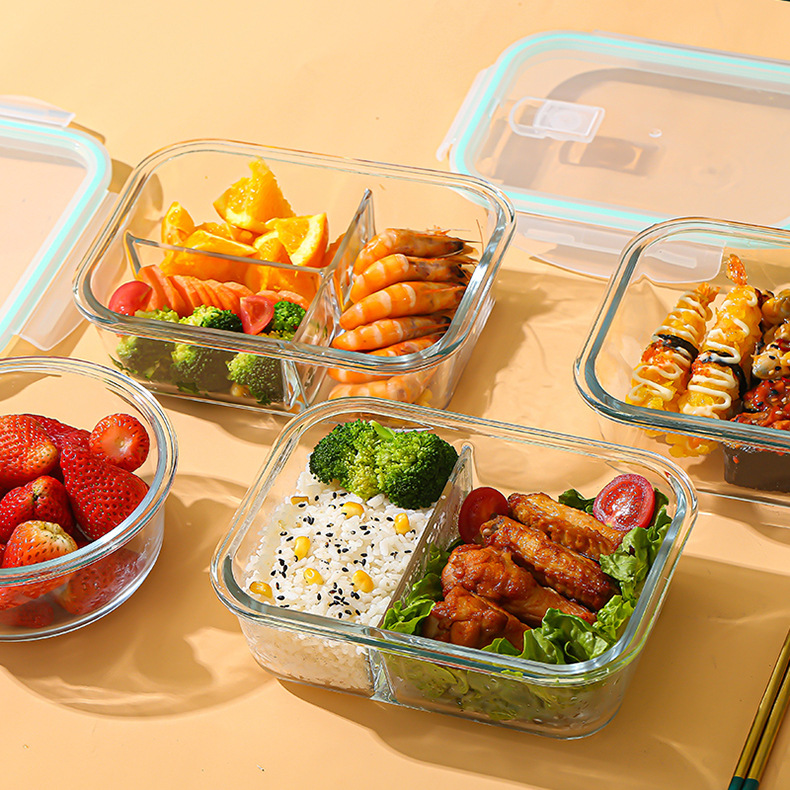 Food Storage Oven Safe - Glass Fresh-Keeping Box high Borosilicate Heat-Resistant