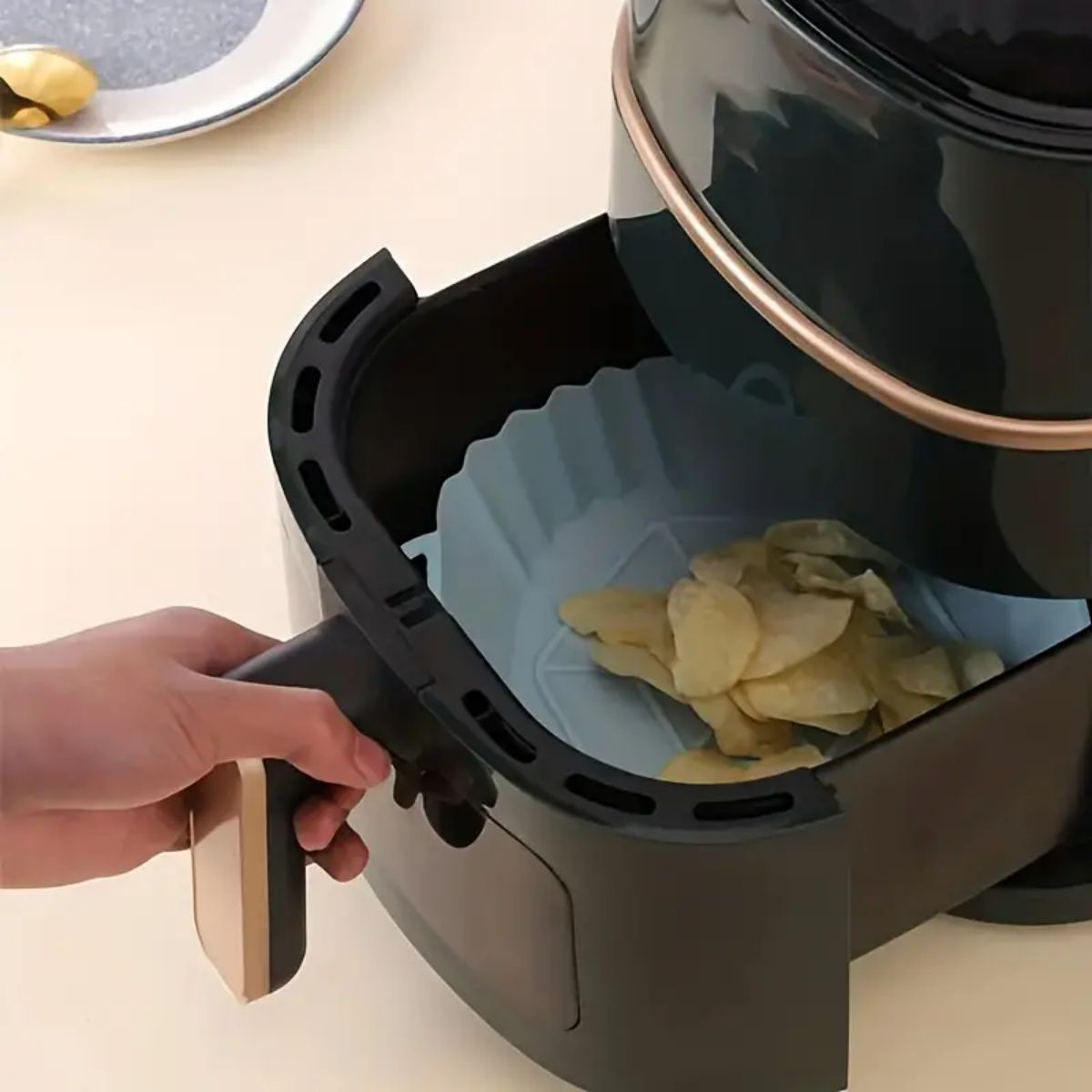 Reusable Air Fryer Silicone Po - Food Storage With Dividers recension och pris