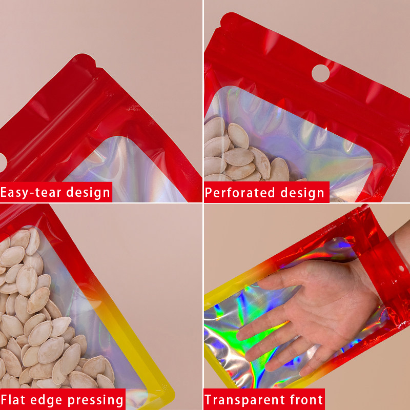 Holographic Color Square Zippe - Food Storage Bag recension och pris